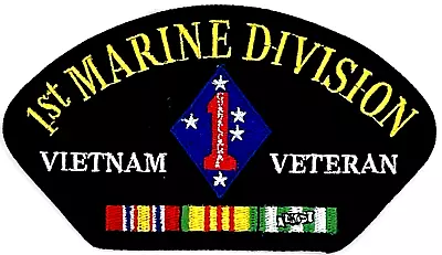 1st Marine Division Vietnam Veteran Ribbons Military Iron On Patch Ee-186 • $5.99