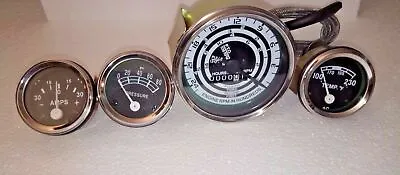 Ford Tractor Temp Amp Oil Tach Gauge Set For Mod 600 700 800 900 1800 2000 4000 • $35.10