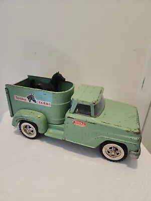 Vintage Tonka Farms Horse Van Pickup Truck 1960’s With 1 Horse As Is (Read) • $124.99