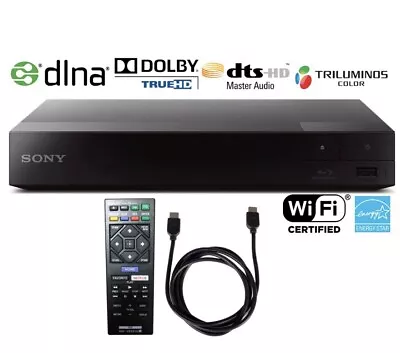 Sony BDP-BX370 /BDP-S3700 Blu-ray Disc Player With Built-in Wi-Fi And HDMI Cable • $59.49