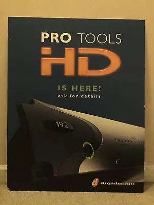 $8.95 • Buy Pro Tools HD Is Here!  Ask For Details.  Digidesign 192 Audio Interface Poster