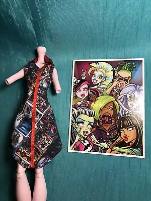 Monster High*wydowna Spider*dress*i Love Fashion*plus Clawdeen Card*free Ship* • $18