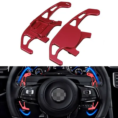  For VW Golf 7 MK7 Polo GTI R-Line Scirocco Steering Wheel Paddle Shifter Red AO • $21.74