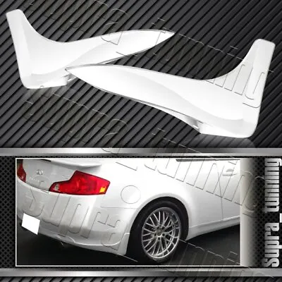 New Painted White For 03-06 Infiniti G35 Coupe Rear Bumper Lip Mud Guards +GIFT • $85.88