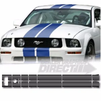 2005 - 2009 Ford Mustang Dual 6  Roush Style Racing Stripes • $209.95