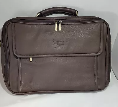 Genuine Leather Briefcase Dark Brown Messenger Bag Laptop Shoulder Bag • $39.99