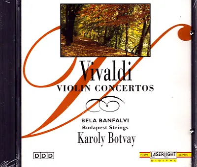 Vivaldi Violin Concertos CD Sealed Bela Banfalvi Budapest Strings Karoly Botvay • $6.99