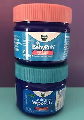 Vicks Baby + Child's VapoRub Cough Suppressant Chest Rub Ointment   Exp: 2025 • $10