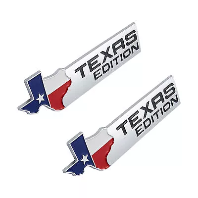 2PCS Sliver TEXAS EDITION Emblem For F150 F250 F350 Tailgate Universal ABS Badge • $10.99