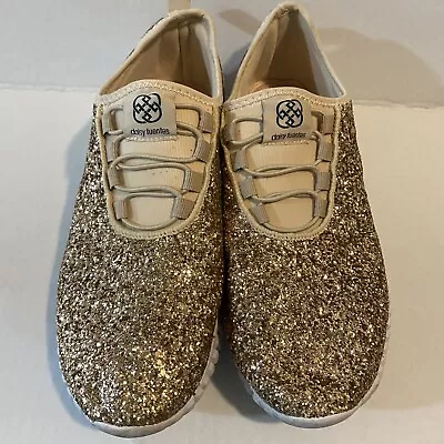 Daisy Fuentes Rose Gold Glitter Womens Slip On Shoes • $24.99