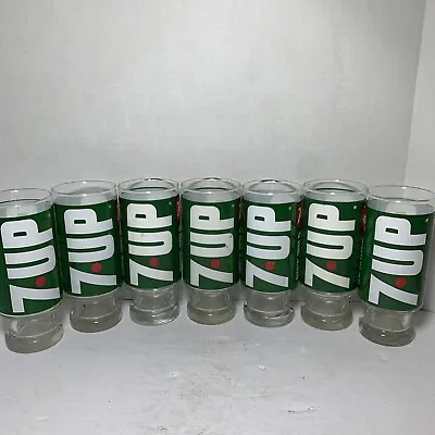 Wet & Wild - 7 UP - The Uncola - Green - Soda Drinking Glass • $29.95