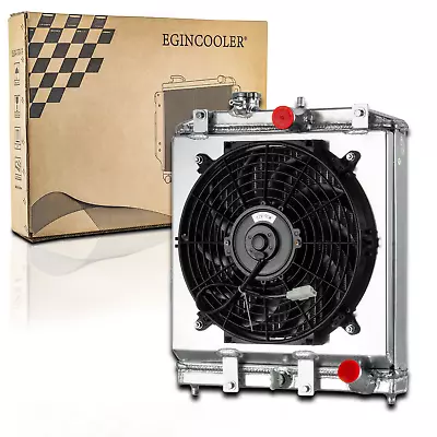 Aluminum Radiator+Shroud Fan For 1992~2001 Honda Civic EG EK Del Sol Integra 1.5 • $104.99