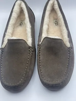 UGG Ansley Espresso Suede Moccasins Slippers Shoes Size US 12 Women • $70