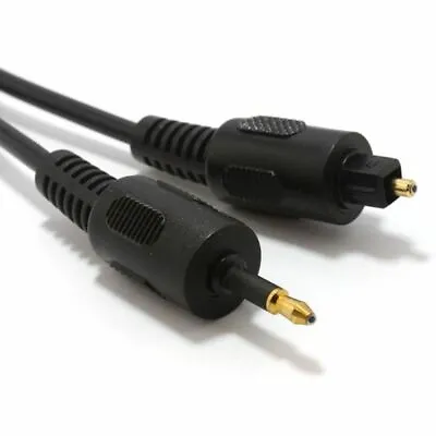 Audio Converting Cable TOSlink Plug To MINI-TOSLink OPTICAL Digital 3.5mm Jack • £7.99
