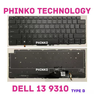 049R37 FOR DELL XPS 13 7390 9310 2-in-1 Black English Without Backlight Keyboard • $123.50