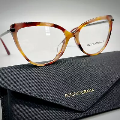 Dolce & Gabbana DG 3295-F 3192 Unisex Eyeglasses 55-16-140mm Havana Perl Brown • $59.97