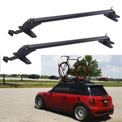 For Mini Cooper Hatchback 43.3  Top Roof Rack Cross Bar Luggage Carrier W/ Lock • $128.88