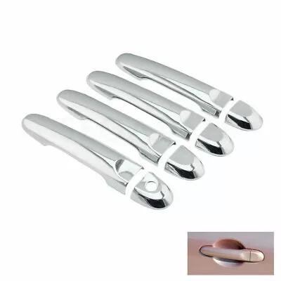 Chrome Door Handle Cover Fit For NISSAN Micra March K13 Tiida Sunny Latio Versa • $17.49