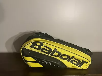 Babolat Pure Aero 6-Pack Yellow Black Tennis Racquet Bag Backpack Straps • $80