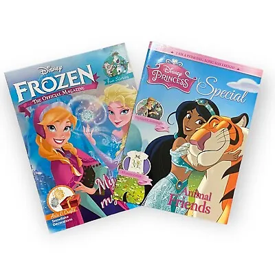 Disney Frozen Official Magazine & Princess Special Cinderella Jasmine   • $8