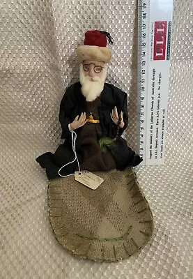 Vintage Doll - Muslim Man On Prayer Rug • $29.22