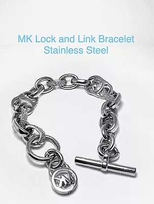 MK Michael Kors Women’s Bracelet Michal Stainless Steel Links • $67