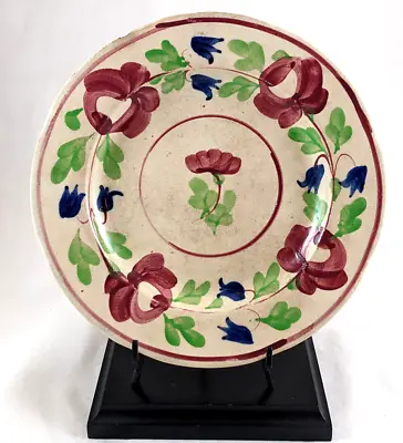£64.88 • Buy Antique Spongeware Porcelain Plate Spatterware - 10.5 