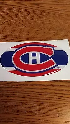 Nhl Montreal Canadiens Car/bumper Sticker 5 1/2 X 3 1/2  Oval Nice ! • $6.36