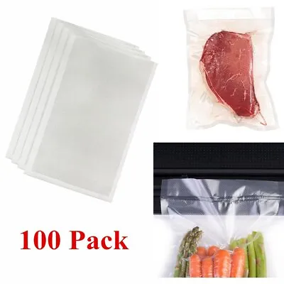 $20.94 • Buy 100 Quart 8  X 12  Vacuum Food Storage Saver Sealer Bag Packing Commercial 4 Mil