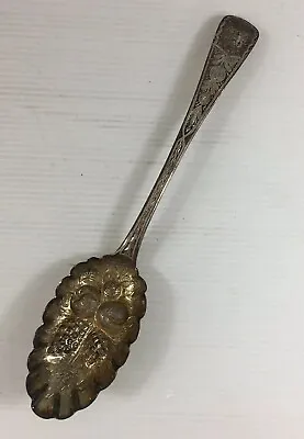 £139 • Buy Antique Georgian 1817 John Hawkins Solid Silver Berry Spoon 21.5cm In Length
