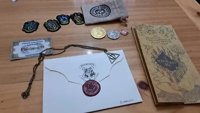 Harry Potter Gift Set! Marauders Map Letter Gringotts Coins Bus Ticket And More! • £18.99