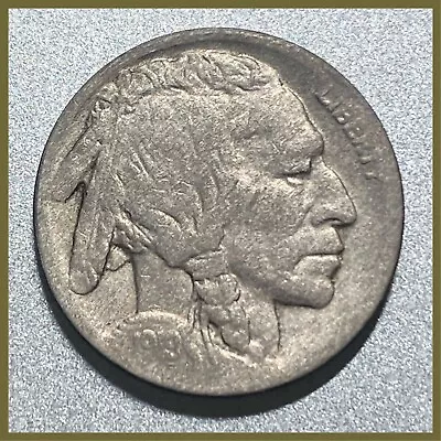 1919-D Buffalo Nickel. Full Horn Details. Full Date. Holo-restored Coin (C) • $9.98