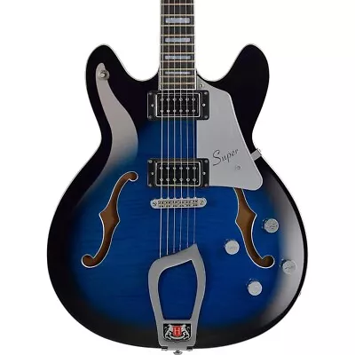 Hagstrom Super Viking Flame Maple Electric Guitar Dark Baltic Sea • $1249.99