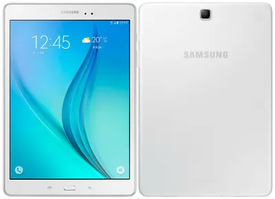 Samsung Galaxy Tab A SM-T555 9.7  Wi-Fi+4g LTE 16GB Android Tablet- Black/White • £59.99