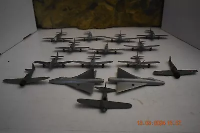 Vintage Marx Military Playsets Mostly Silver Planes & Jets Damaged • $4.25