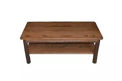 Hickory Solid Wood Coffee Table With Shelf- Amish Made- Multiple Finish Options • $508.20