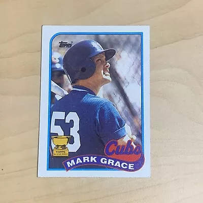 1989 Topps Baseball Card #465 Mark Grace Chicago Cubs • $1.99