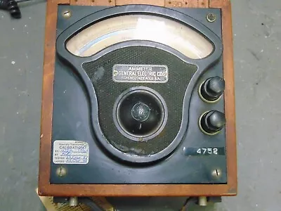 Vintage GENERAL ELECTRIC Ammeter FROM NAVAL ORDNANCE STATION • $25