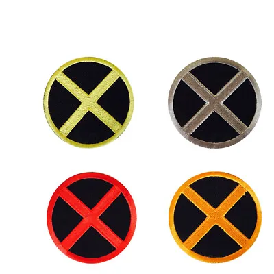 X MEN Superhero Patch Iron On Sew On Embroidered Patch Appliques For Clothes • £2.49