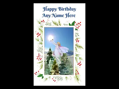 Personalised Birthday Card Witchy Pagan Earth Goddess Spiritual Fantasy Fairy • £2.99