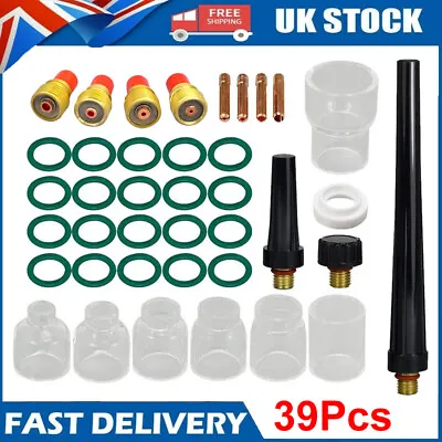 £29.88 • Buy 39Pcs TIG Welding Torch Stubby Gas Lens Glass Glass Cup Set For DB SR WP 9 20 25