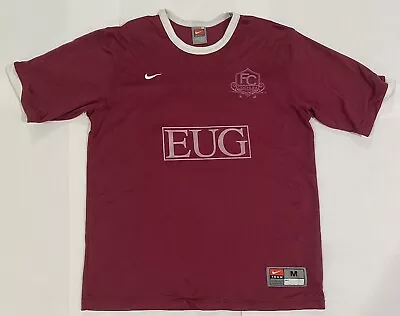 Nike Soccer Jersey Men’s Size Medium Burgundy FC Cochlea Futbol Vintage • $24.74