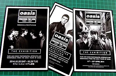 OASIS The Exhibition Set Of 3 Large Glossy Vinyl Promo Stickers Manchester..  • £4.49