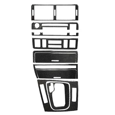 10Pcs Real Carbon Fiber Interior Full Set Cover Trim For BMW 3 Series E46 98-05 • $51.29