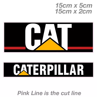 CATERPILLAR Logo Red  Laptop  Car  Vinyl  Sticker  • $7