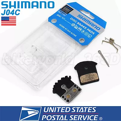 Shimano J04C Metal Disc Brake Pads ICE-TECH W/Fin & Spring Fit XTR SLX XT M8000 • $9.99