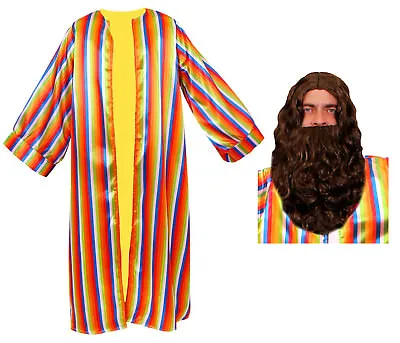 £29.99 • Buy  Josephs Technicolour Dreamcoat Wig And Beard Fancy Dress Costume Multi Colour