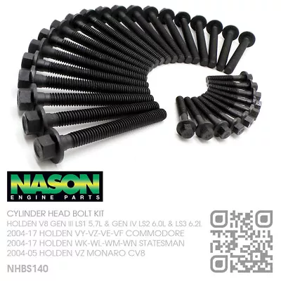$87.50 • Buy Nason Head Bolt Kit V8 Gen Iv Ls2 6.0l/ls3 6.2l Motor [holden Vz-ve-vf Commodore