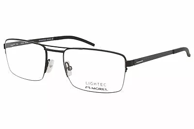 Morel Lightec 30095L NN04 Eyeglasses Men's Black Full Rim Optical Frame 54mm • $69.95