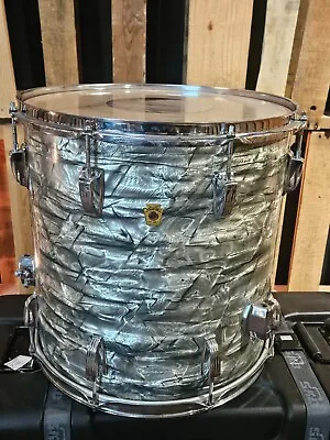 Ludwig Vintage Keystone 16 X 16  Floor Tom Sky Blue Pearl • $800